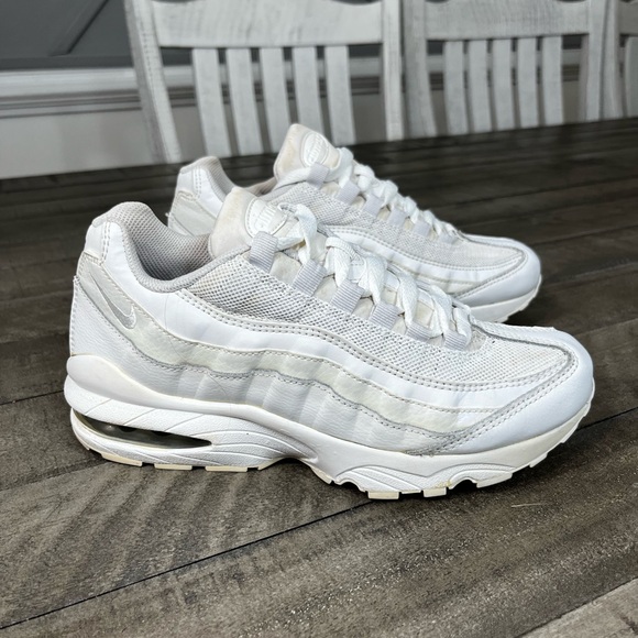 Nike Shoes - Nike Air Max 95 Triple White Sz 7.5